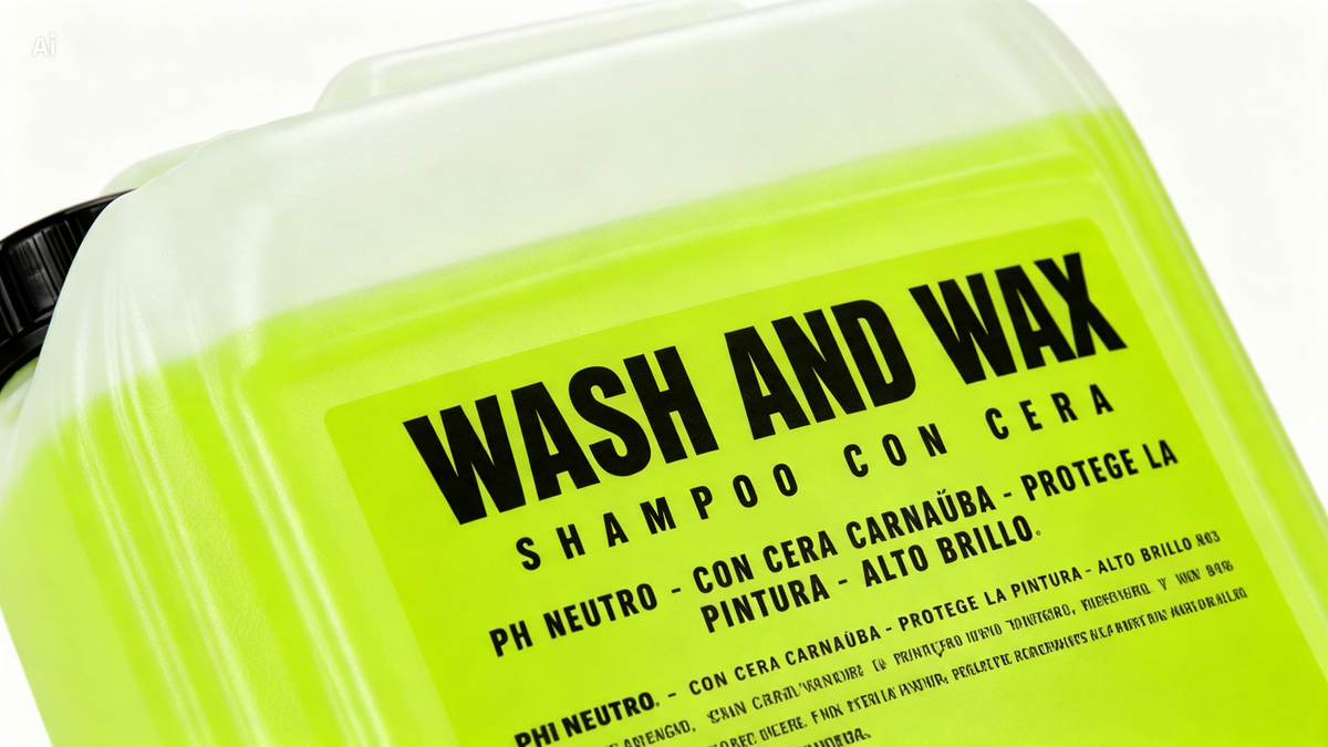 WASH & WAX 10L shampoo con cera