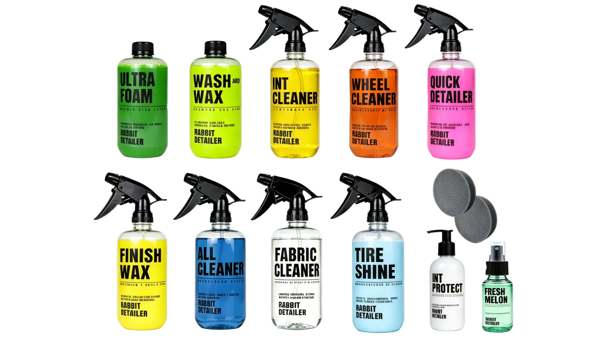 KIT DE DETALLADO COMPLETO CON 10 Formulas + 1 Ambientador