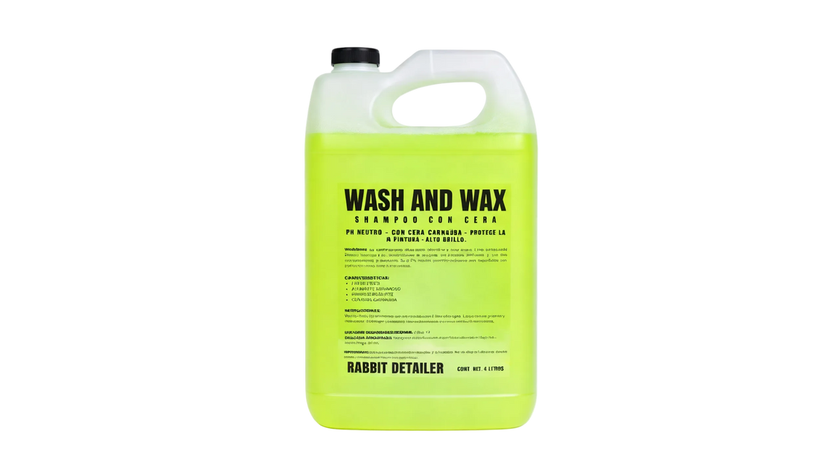 WASH & WAX 4L shampoo con cera