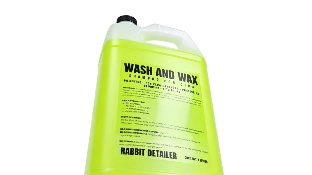 WASH & WAX 4L shampoo con cera