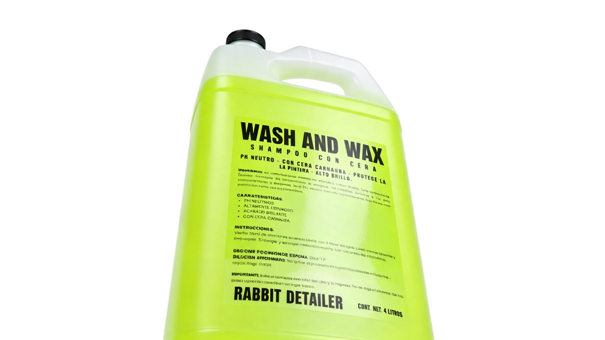 WASH & WAX 4L shampoo con cera