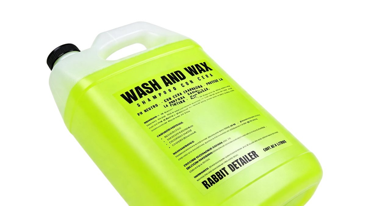 WASH & WAX 4L shampoo con cera