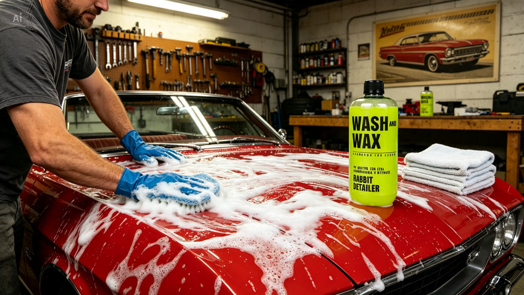 WASH & WAX 500ml Shampoo con cera