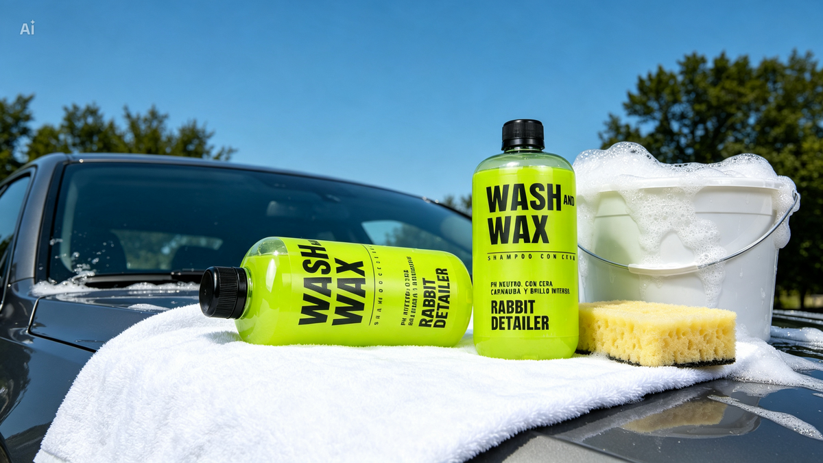 WASH & WAX 500ml Shampoo con cera